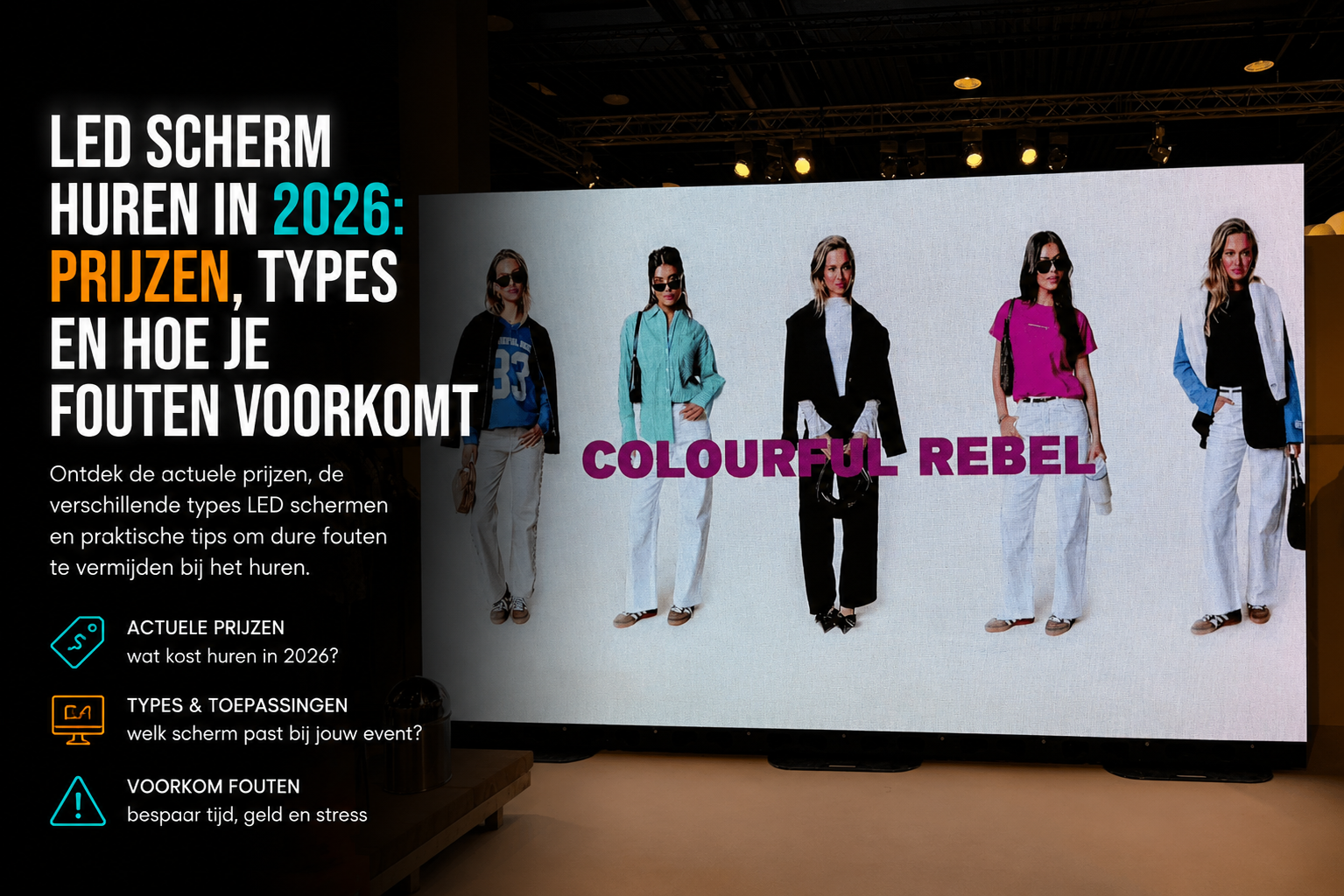 Modulair led scherm beurs 7 m2