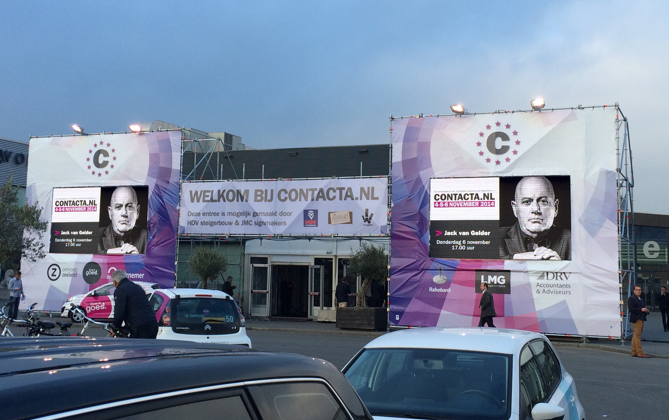 Contacta Beurs Goes LEDschermen toegangspoort Zeeland Vidiled