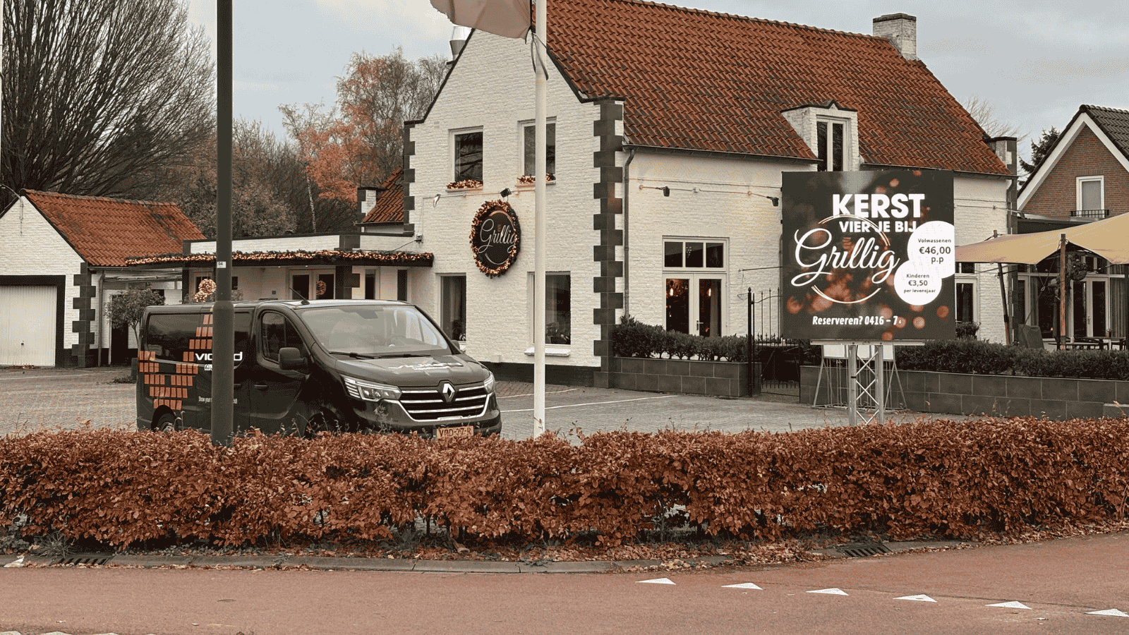 LED-scherm Restaurant Grillig