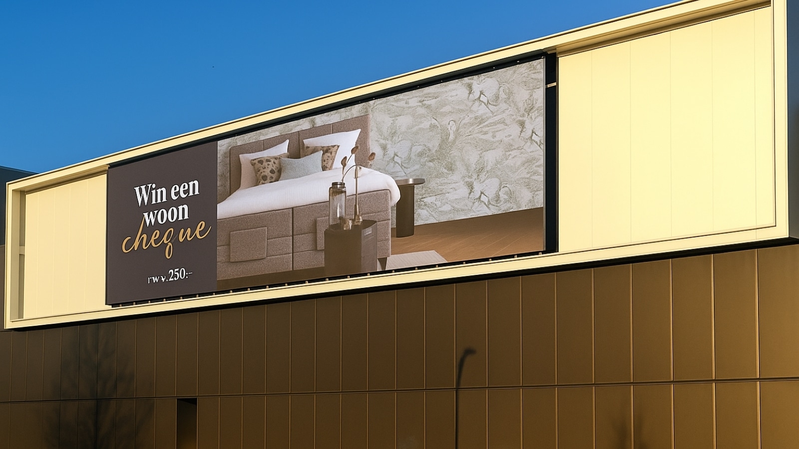Energiezuinige LED-display die zelfs bij fel invallend daglicht buiten perfect leesbaar blijft.